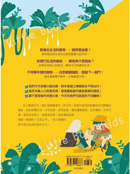給孩子的人類大歷史 打開文明之門 -書背