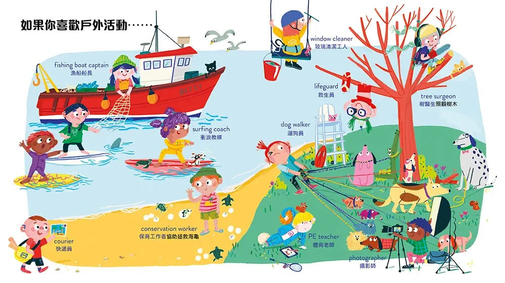 長大後你想做什麼工作？(84種職業名稱中英對照)