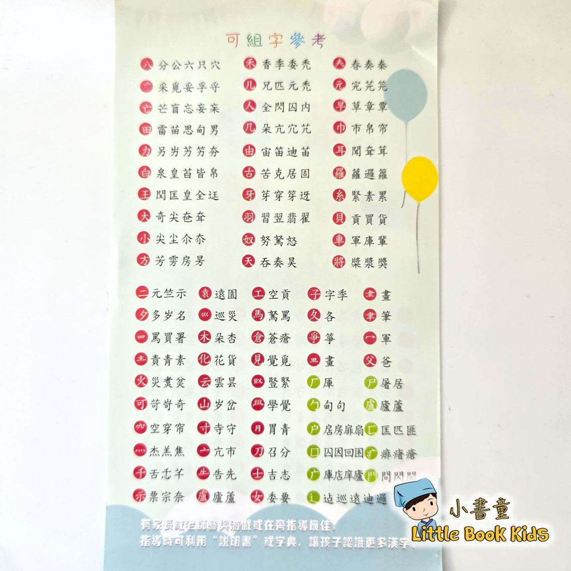繁體拼字卡
