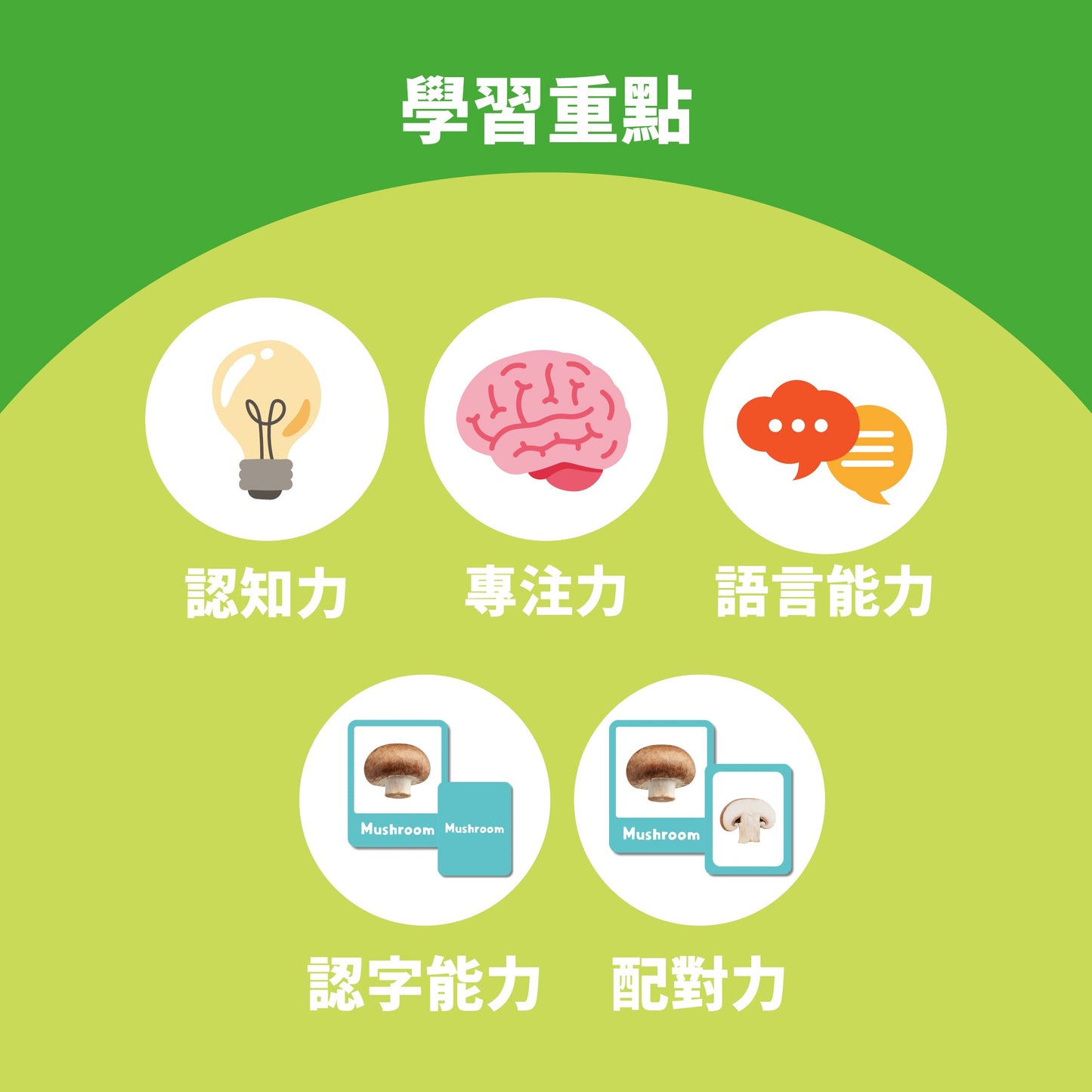 Curios - 中英文雙語蔬菜配對卡