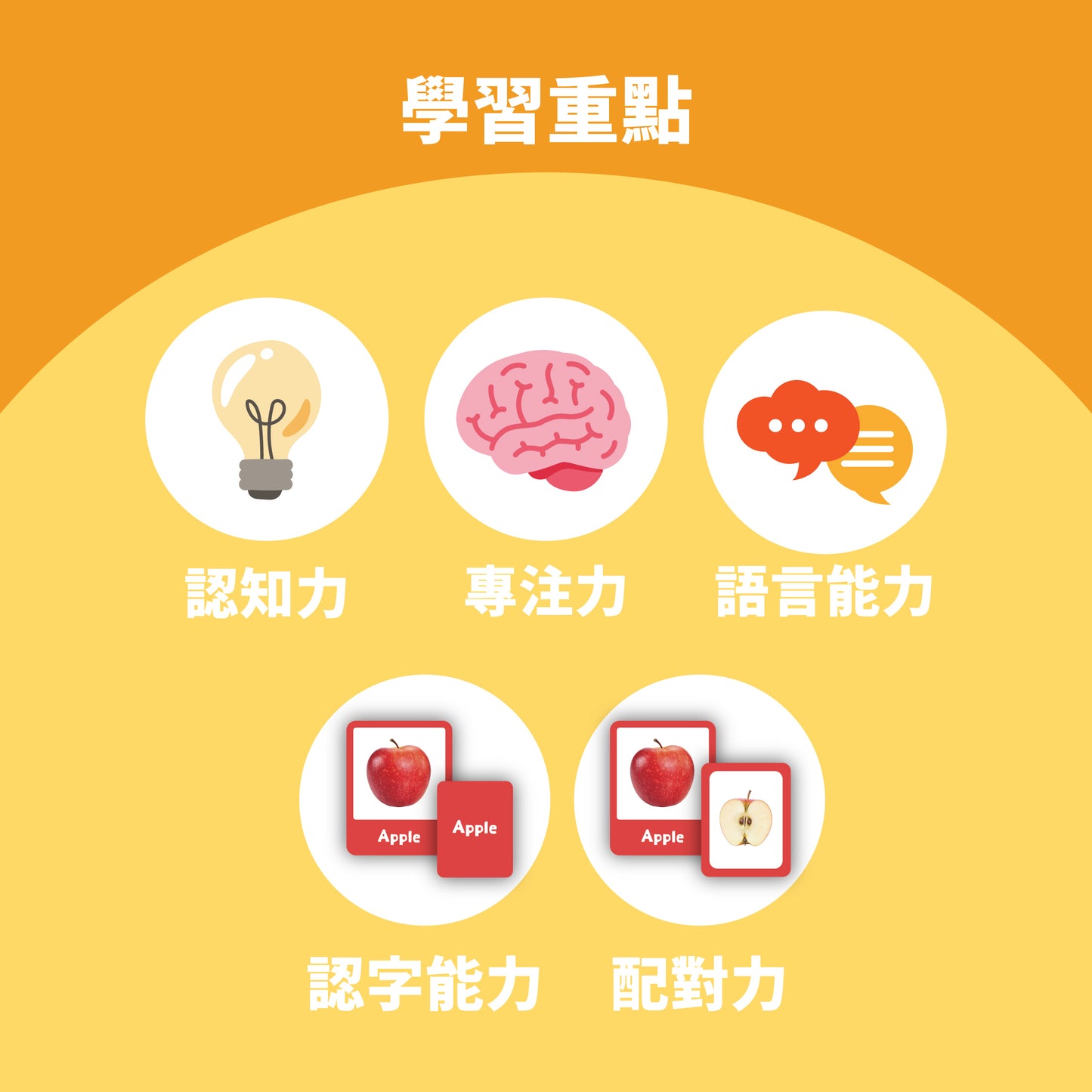 Curios - 中英文雙語水果配對卡